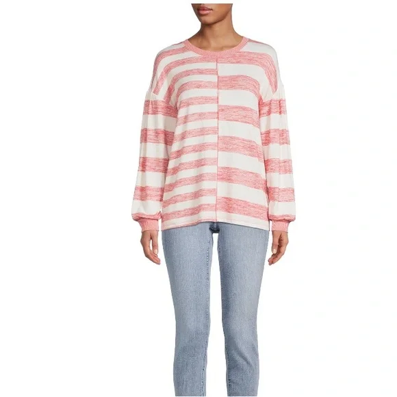 Time & Tru Hacci Knit Pullover Oversized Small - Picture 4 of 14